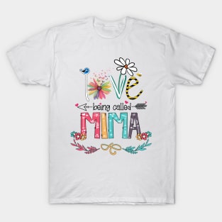 Love Being Called Mima Happy Mother's Day T-Shirt